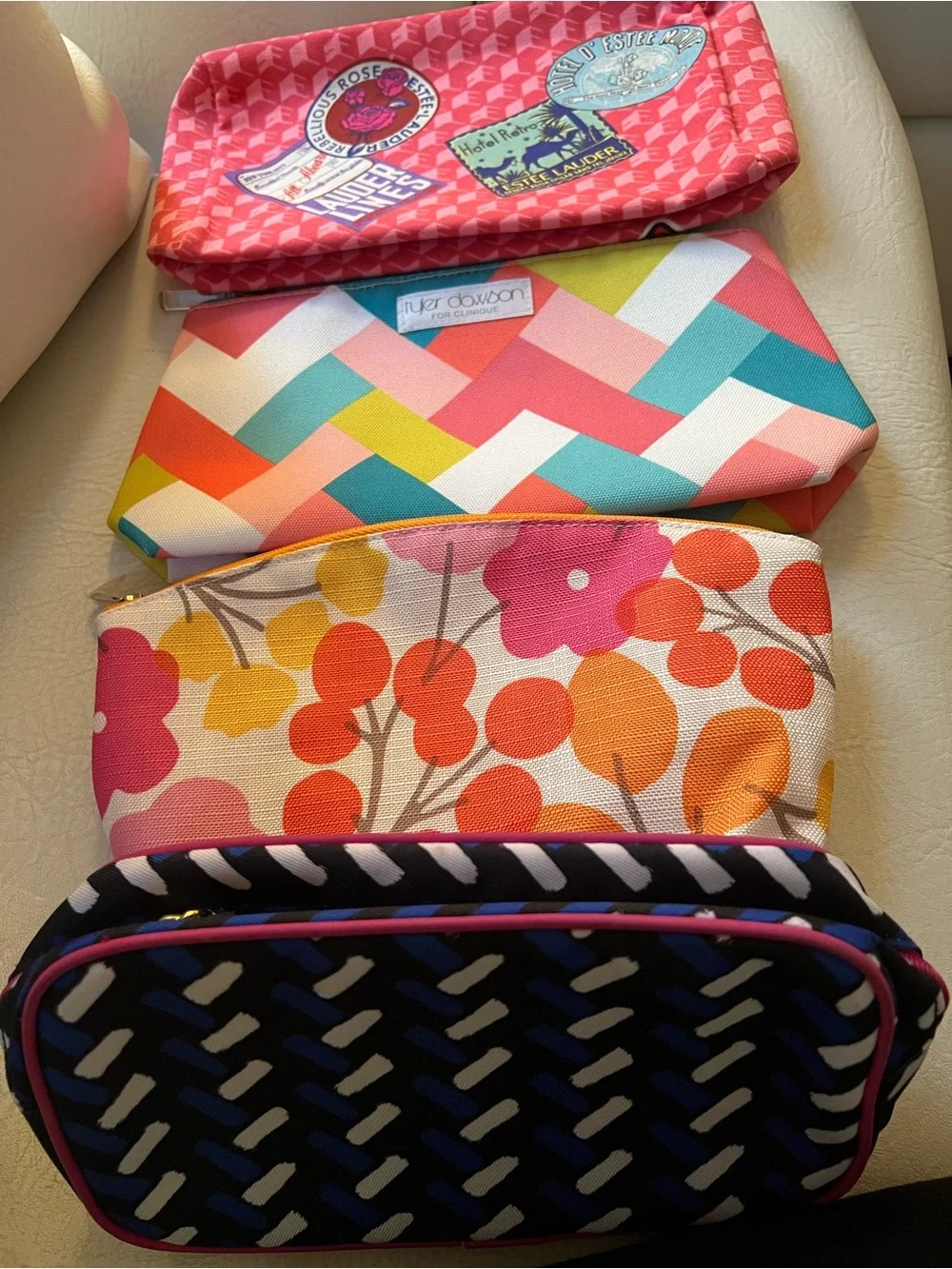Multicolor  Cosmetic Bags 4 pack